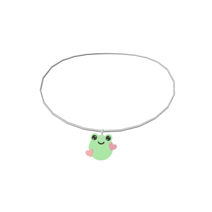 Cute Frog Necklace Silver (3.0)