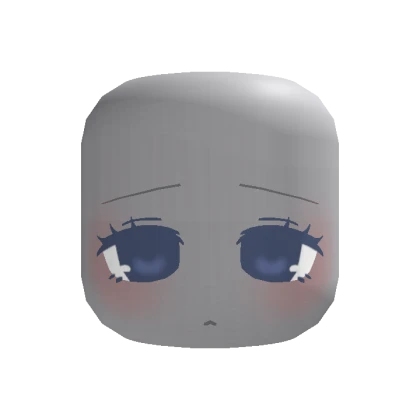 🍀Animated Sleepy Chibi Doll Face (Blue)