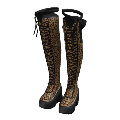 Stunning Leopard Print Boots