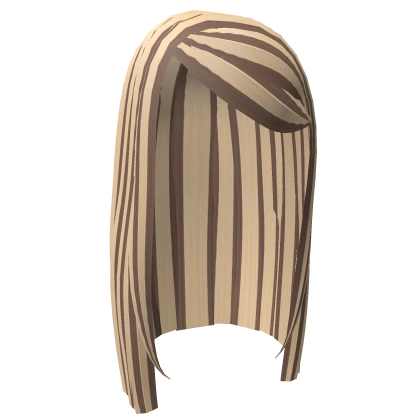 2000s blonde side part brown highlights scene hair