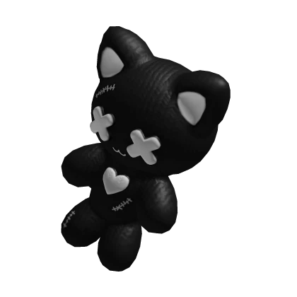 white cat plushie (holdable)