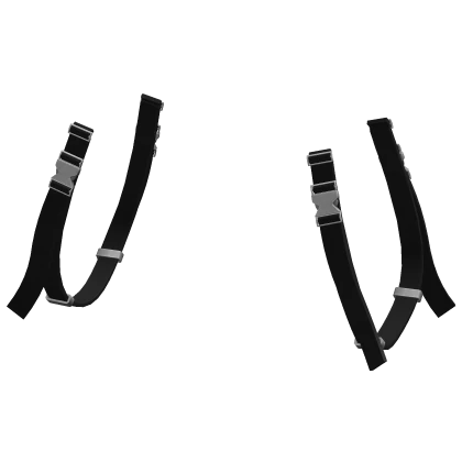 Black Techwear Suspenders