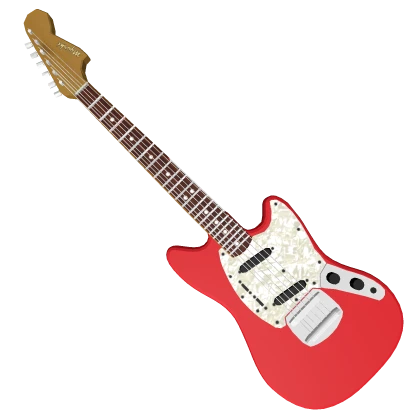 Guitar || Fiesta Red Electric Grunge Guitar