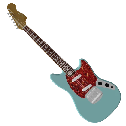 Guitar || Sky Blue Electric Grunge Guitar