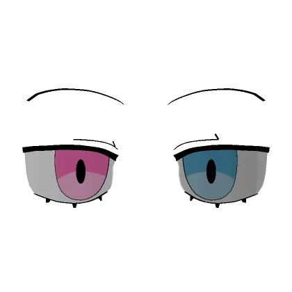 Pink Blue Eyes 3D