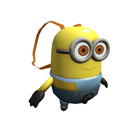 Yellow Cute alien with googles Backpack