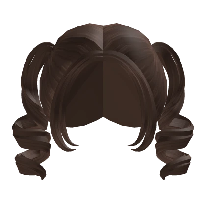 ♡ cutesi brown swirly pigtails 🍭