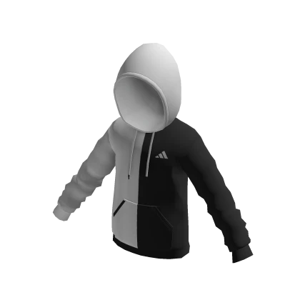 adidas Half and Half Hoodie Black White