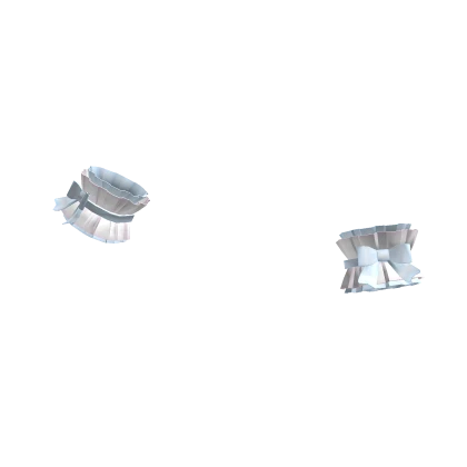 ♡ ꒰ white and blue sweet doll ruffle cuffs ꒱