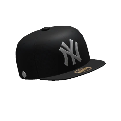 Black NYC Fitted Baseball Cap