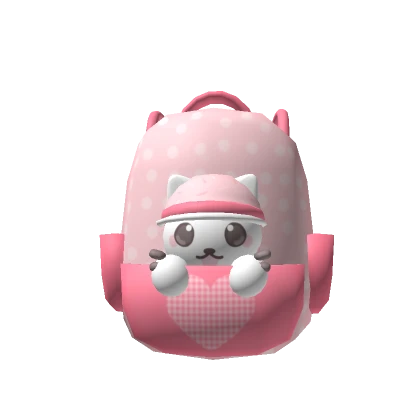 ♡ Cute Strawberry CupCake Kitty Backpack