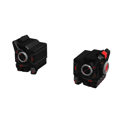 Mecha Gauntlets - Black & Red