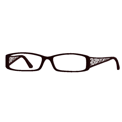 Gothic Corporate Whimsy Glasses - Deep Red