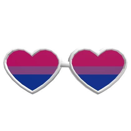 [⌛🌈] Pride Month Heart Glasses Flag - Bi