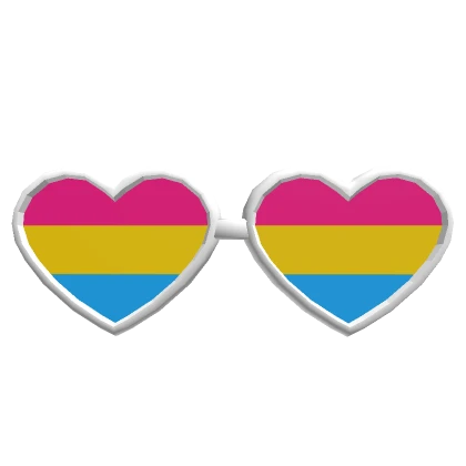 [⌛🌈] Pride Month Heart Glasses Flag - Pan