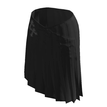 ☆ long black pleated dress