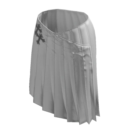 ☆ long white pleated dress