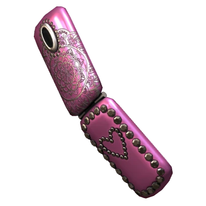 Cool Rhinestones 2000s Pink Fliphone