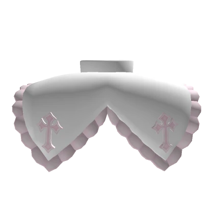 3.0 pink ruffled nun collar