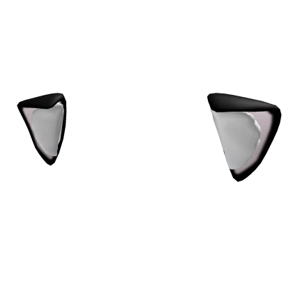 ୨୧: kawaii droopy cat ears in black