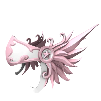 Feathered Warrior Helm of Pink Quartz