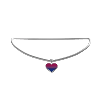 Pride Month Heart Necklace - Bi