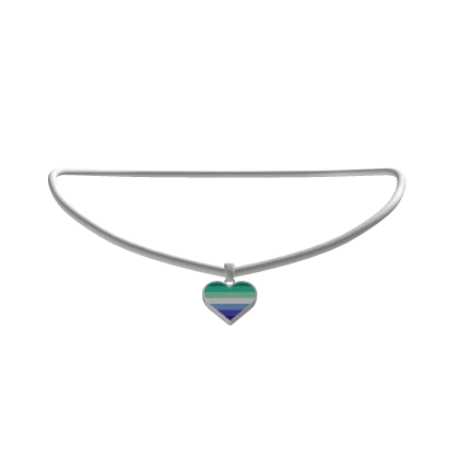 Pride Month Heart Necklace - Gay