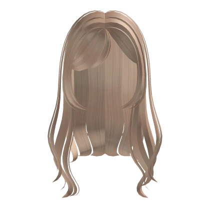 ♡ long swirly doll hair w/ swept bangs in blonde