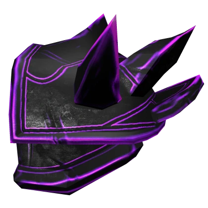 Purple Demon Knight Left Pauldron