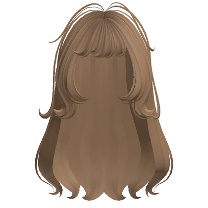 Long Swirly Anime Hair w/ Bangs (Dark Blonde)