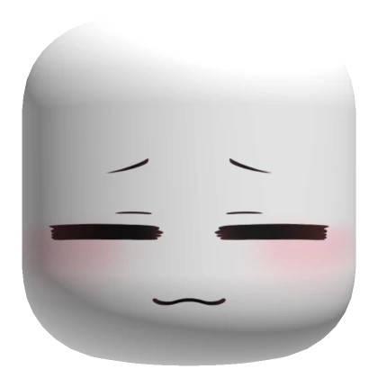 Cute Sleepy Face - White