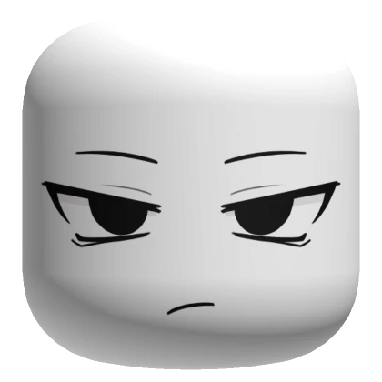 Menacing Neutral Face - White