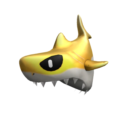 Golden Hungry Shark Hat