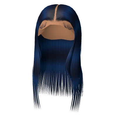 𝓖 Navy Middle Part Silk Press Lace