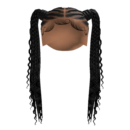 Cornrow Pigtails [Black]