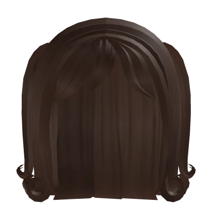 short half up half down pigtails in brown