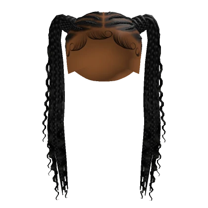 Cornrow Pigtails [Black]