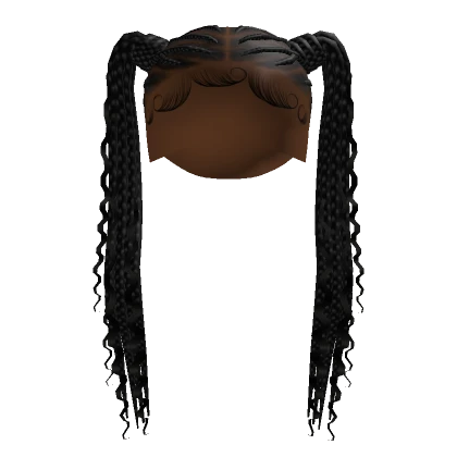 Cornrow Pigtails [Black]