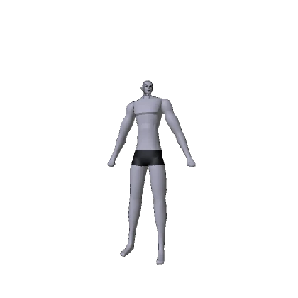 Tall Bizarre Anime Man 2D & 3D Clothing - Toon Fx