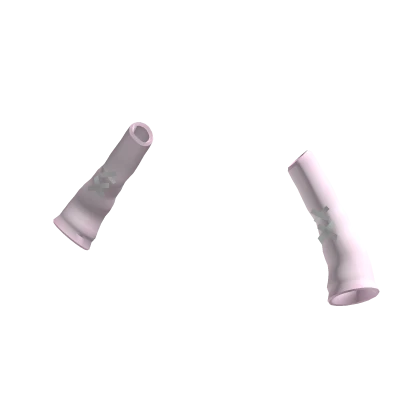 ꒰ pink cross arm warmers