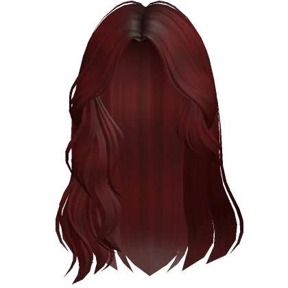 Beach Swept Wavy Hair w/ Shell Charms (Red)