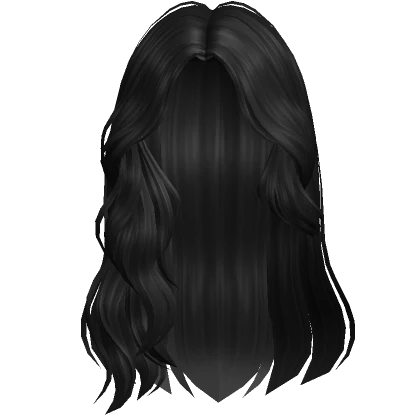 Beach Swept Wavy Hair w/ Shell Charms (Black)