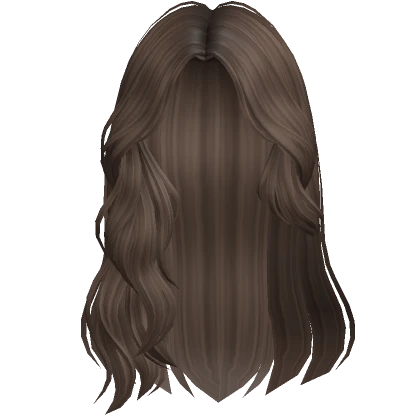 Beach Swept Wavy Hair w/ Shell Charms (Brown)