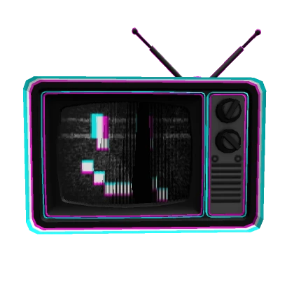 Glitched Animated TV Head