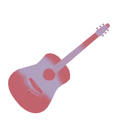 Easter Pink Guitar