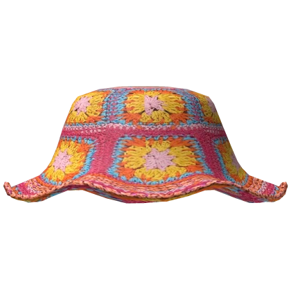 Crochet Bucket Hat In Pink