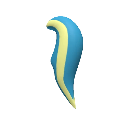 pony school spirit tail in yellow and blue