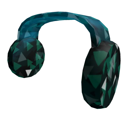 Teal Sparkle Headphones