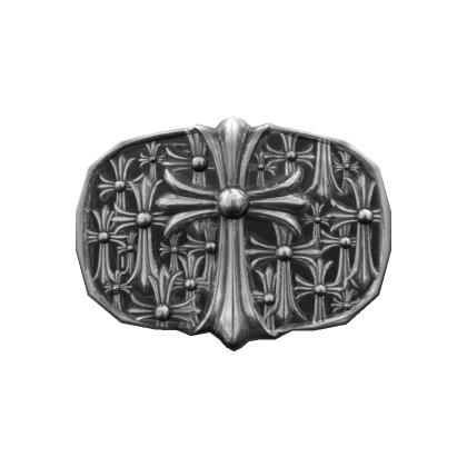 Cemetary Chrome Cross Belt Buckle [1.0]