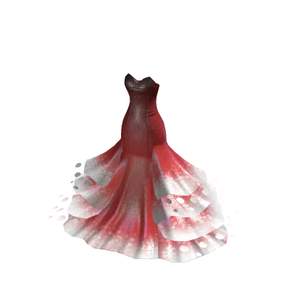 Mermaid Lagoon Dress - Black Red